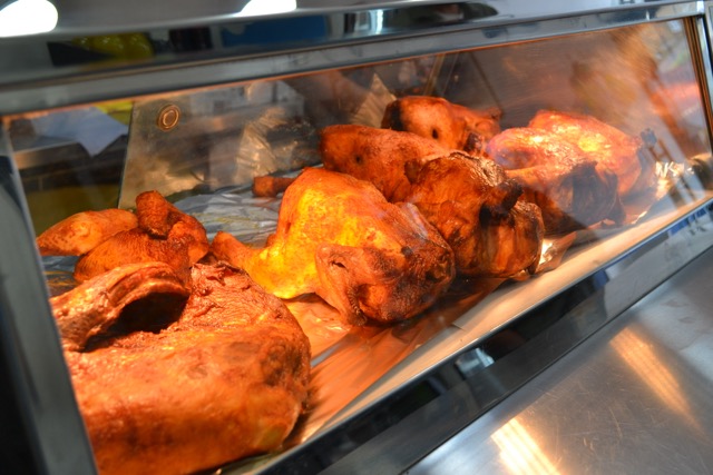 Golden roast chicken