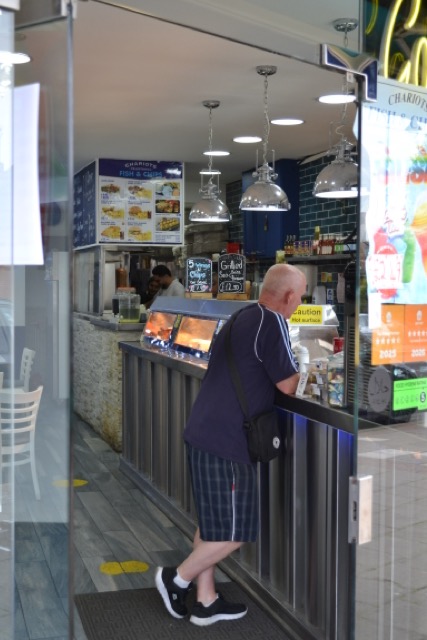 At the counter