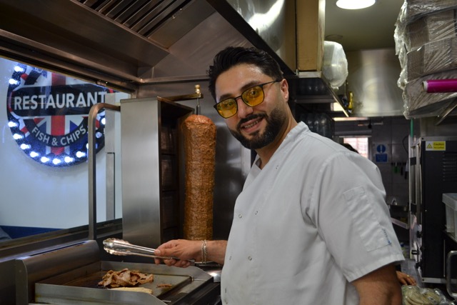 Chef at the grill