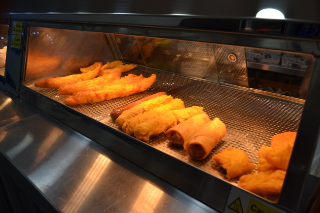 Fish and sausages