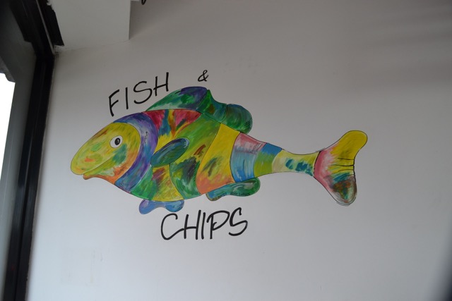 Fish and chips mural